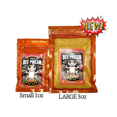100% Bee Pollen Powder for Bearded Dragons, Tortoises, and Other Herbivores/Omnivores, 3 OZ - Wild Pet Supply