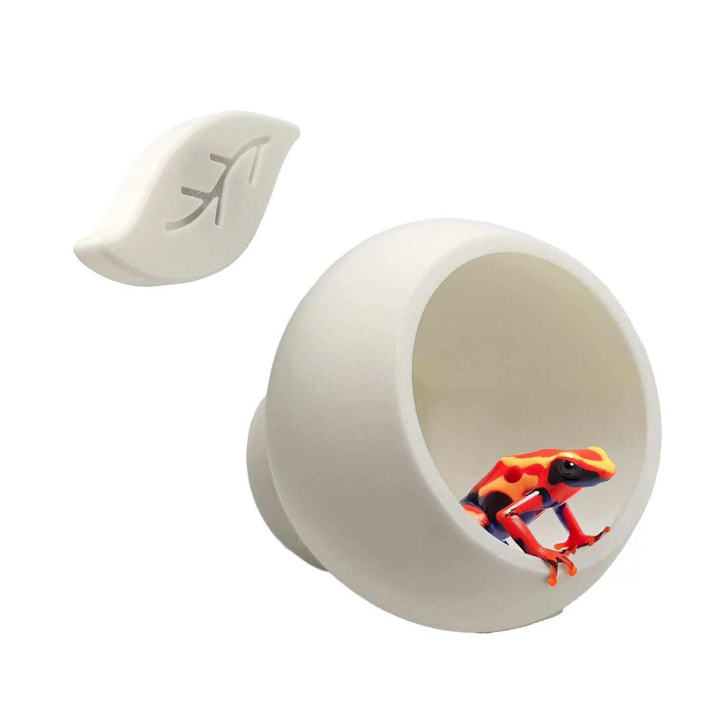 Magnetic Leaf Pod Hide – Glass-Mount Cave - Wild Pet Supply