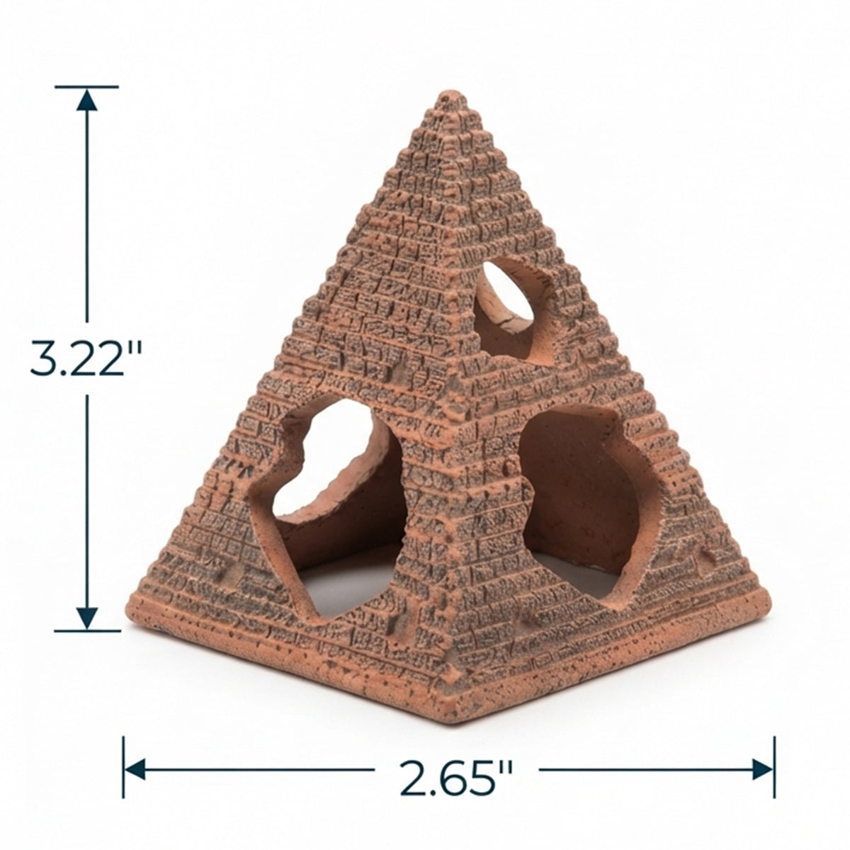 Shrimp Pyramid Hide – 3.2 Inch Cave