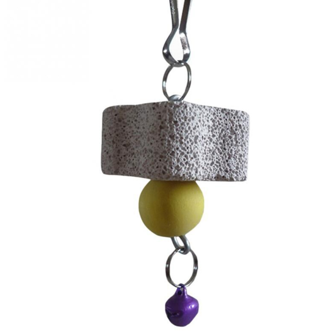 Parrot Grinding Stone Bird Toy With Bell