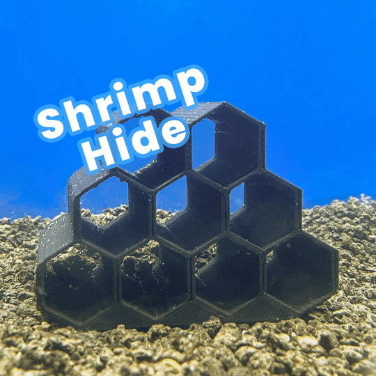 Hexagonal Shrimp Hide - Aquarium Shrimp Hides - Protects Aquarium Shrimps