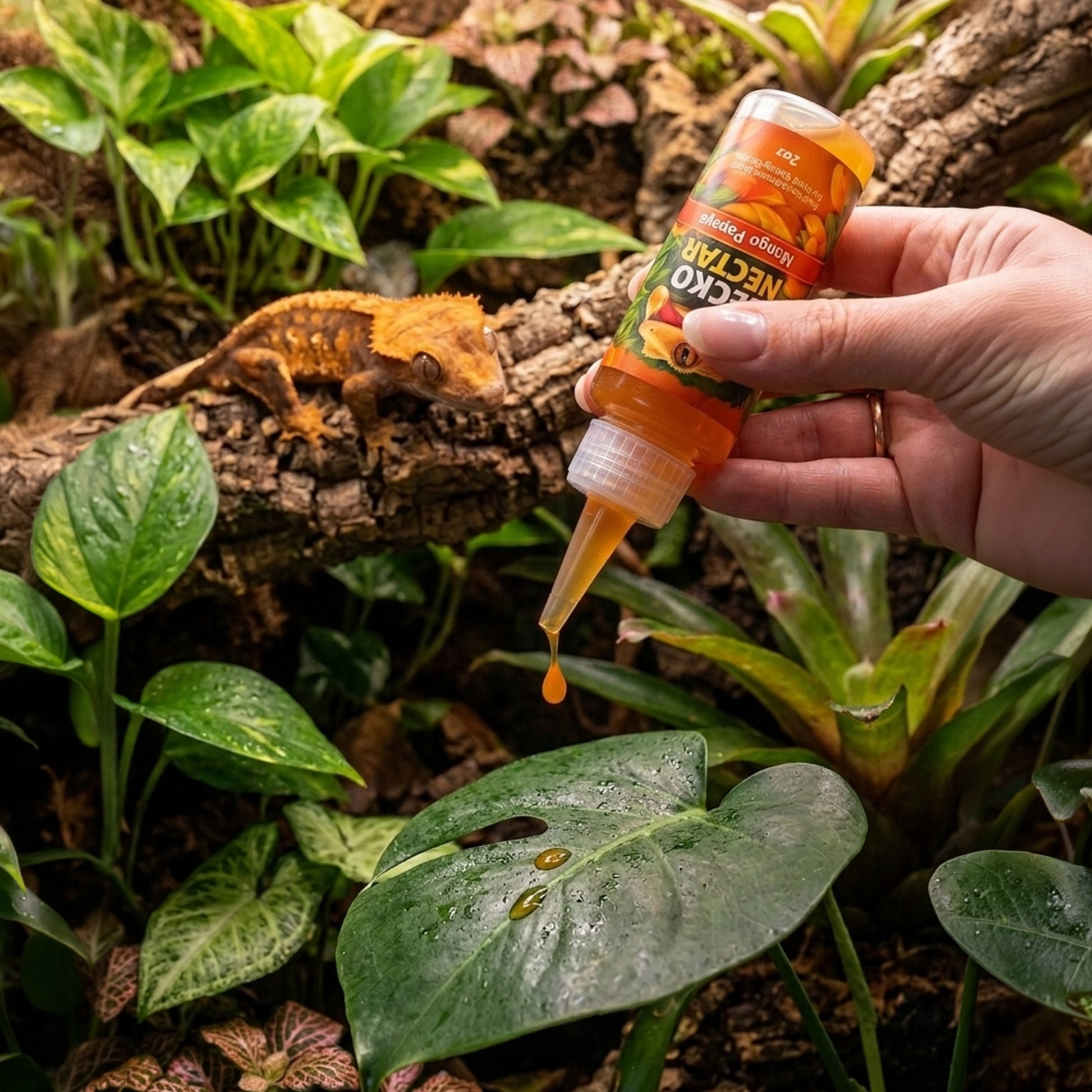 Gecko Nectar Treat – Liquid Fruit Drops