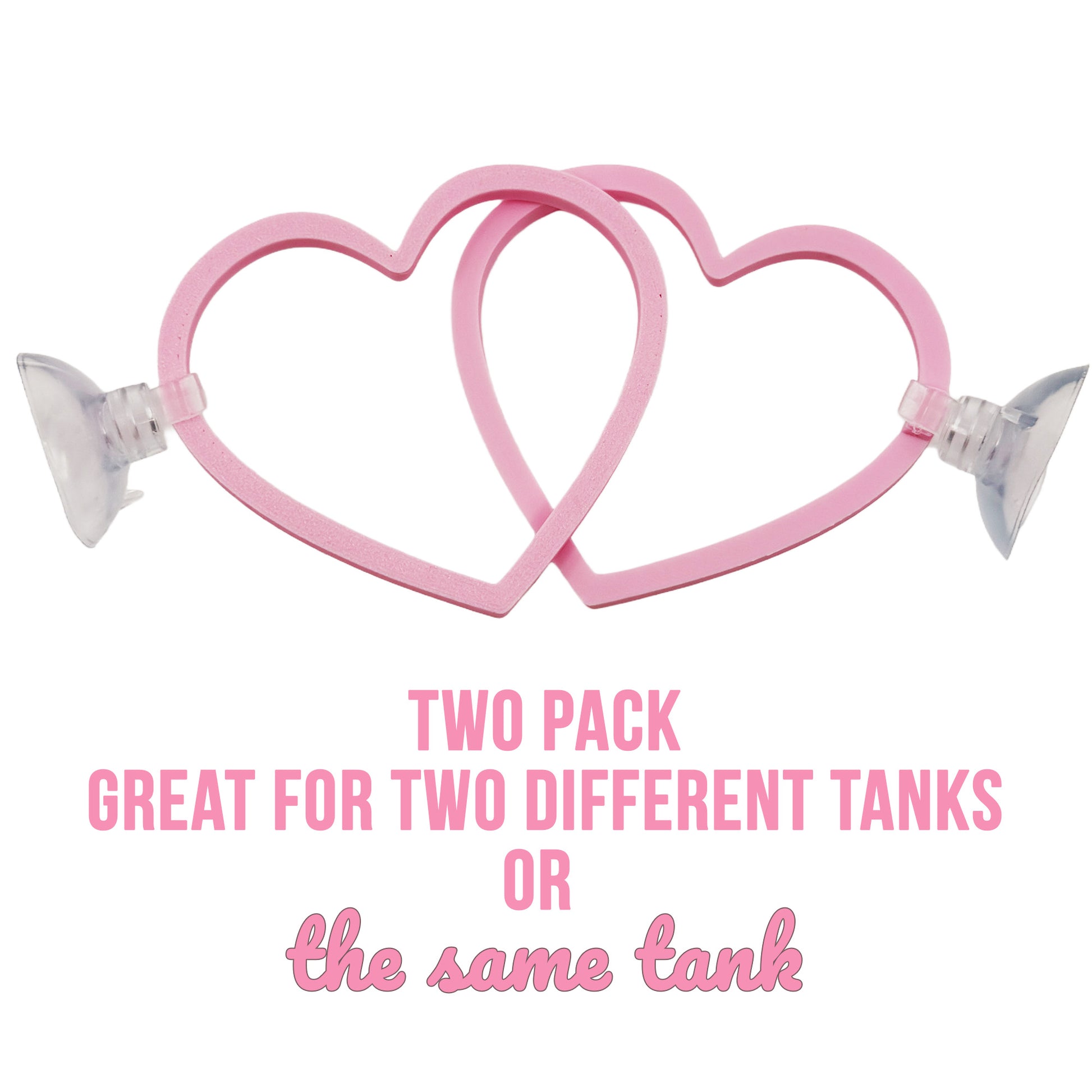 Heart Swim Rings – Betta Exercise Toy 2 Pack