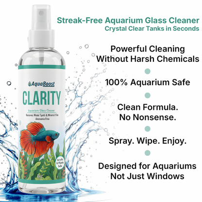 Aquarium Glass Cleaner – 8oz Spray Kit