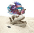 Mini T-Rex Skull Aquarium & Reptile Tank Decor – Small Dinosaur Fossil Hideout Ornament for Fish Tanks, Geckos, Hermit Crabs, and Terrariums – Resin Jurassic Decoration for Aquascape, Vivarium & Pet Habitat