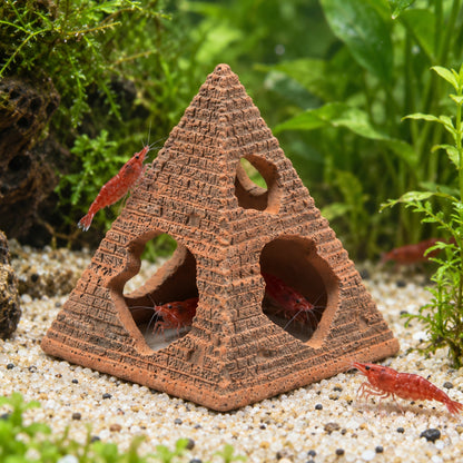 Shrimp Pyramid Hide – 3.2 Inch Cave