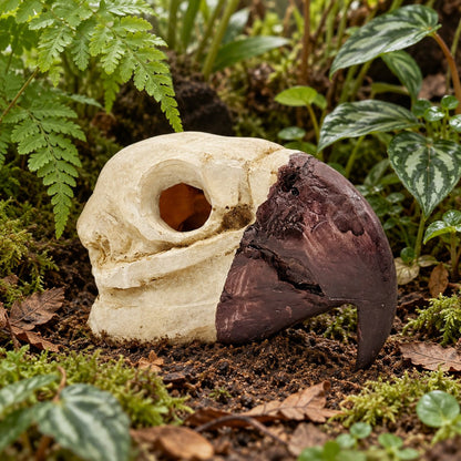 Bird Skull Hide – Jungle Terrarium Decor - Wild Pet Supply