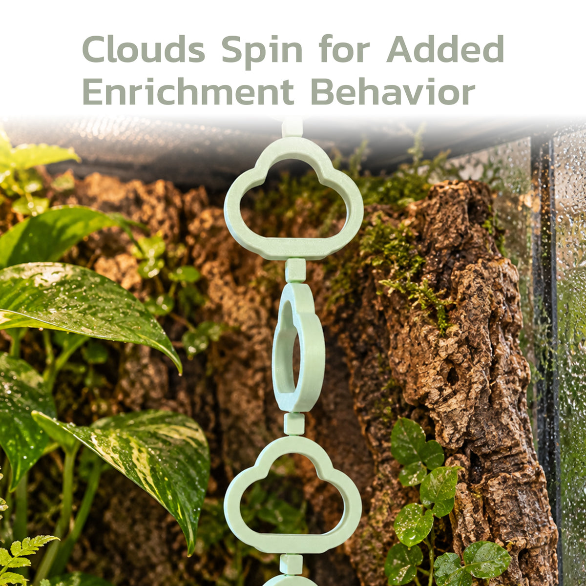 Climb Clouds – Rotating Gecko Terrarium Decor