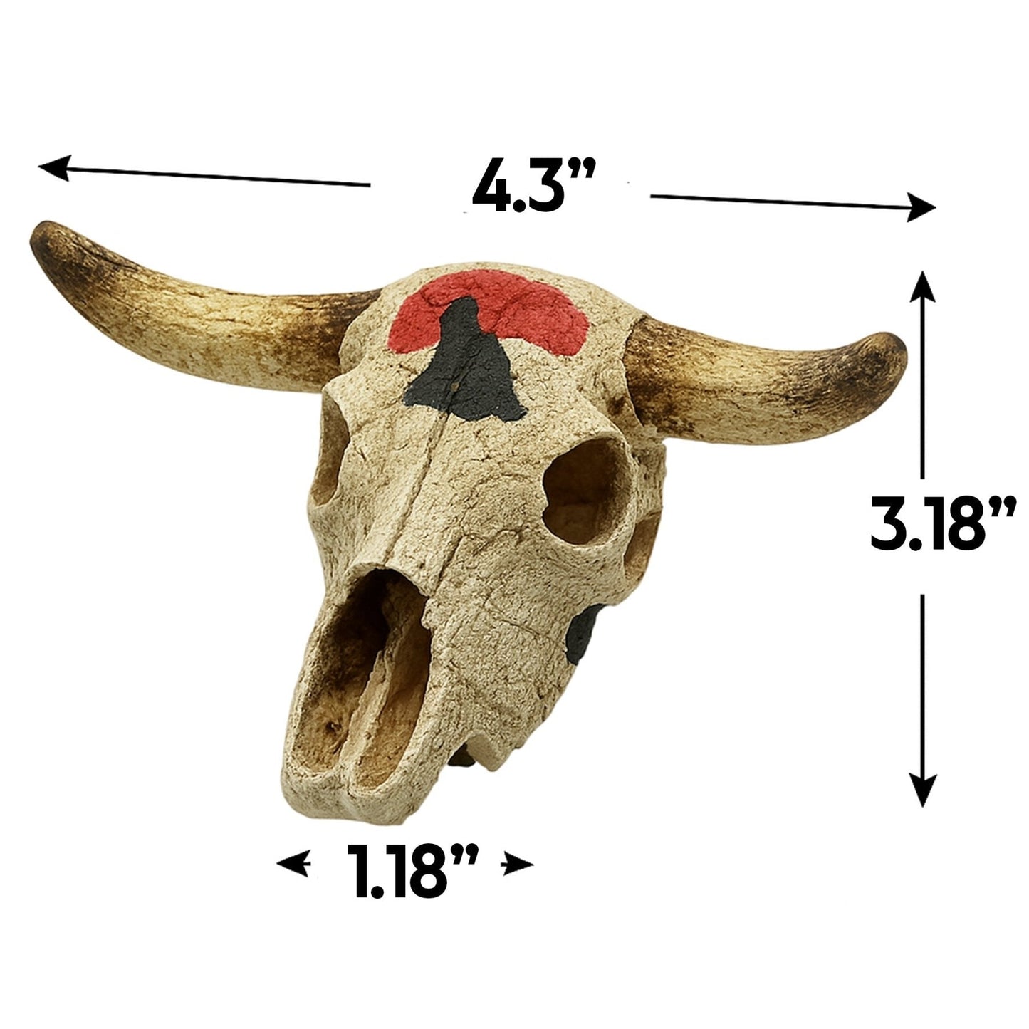 Cow Skull Hide – Desert Enclosure Decor - Wild Pet Supply