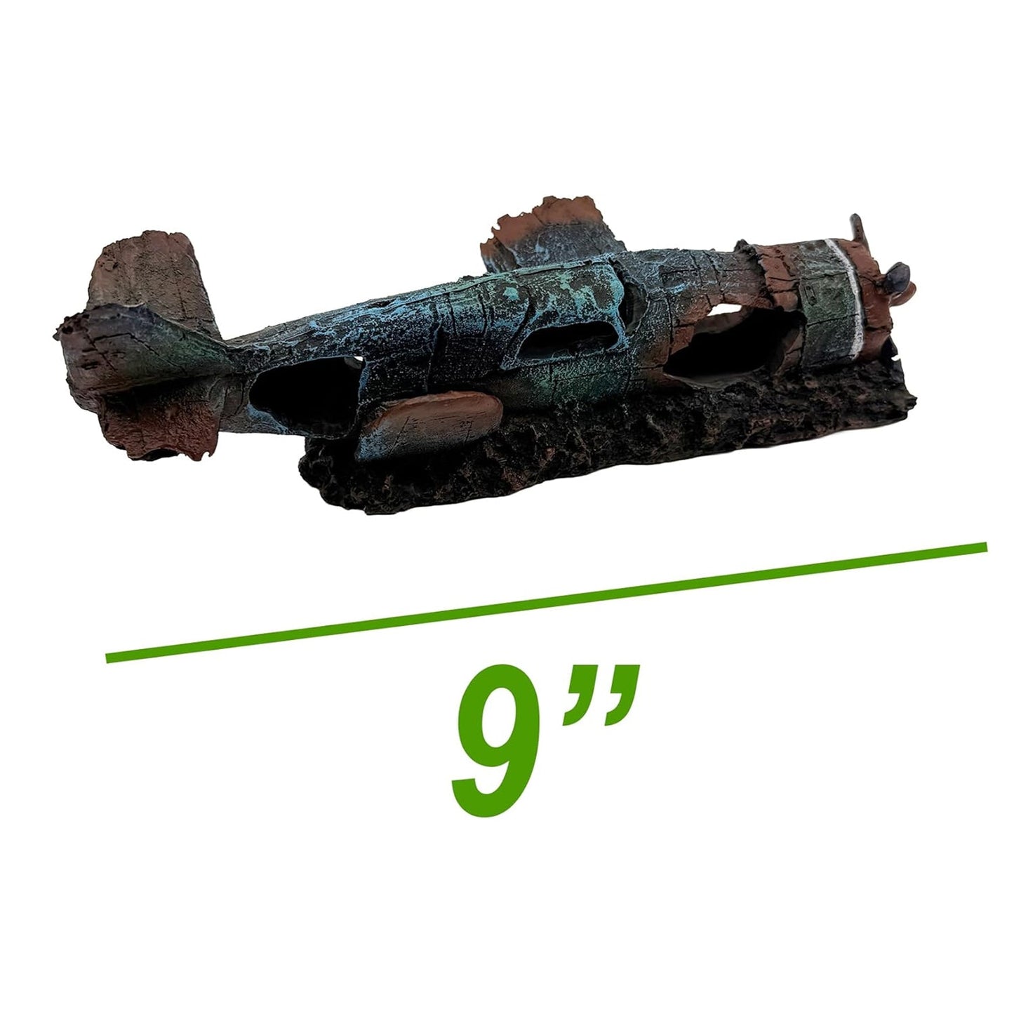 Crashed Plane Wreck Cave – 9 Inch Shelter - Wild Pet Supply