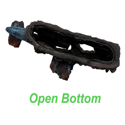 Crashed Plane Wreck Cave – 9 Inch Shelter - Wild Pet Supply
