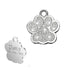 Custom Sparkly Paw Dog Tag – Personalized Glitter Pet ID with 2 Lines - Wild Pet Supply
