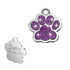 Custom Sparkly Paw Dog Tag – Personalized Glitter Pet ID with 2 Lines - Wild Pet Supply
