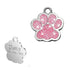 Custom Sparkly Paw Dog Tag – Personalized Glitter Pet ID with 2 Lines - Wild Pet Supply