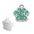 Custom Sparkly Paw Dog Tag – Personalized Glitter Pet ID with 2 Lines - Wild Pet Supply