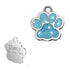 Custom Sparkly Paw Dog Tag – Personalized Glitter Pet ID with 2 Lines - Wild Pet Supply