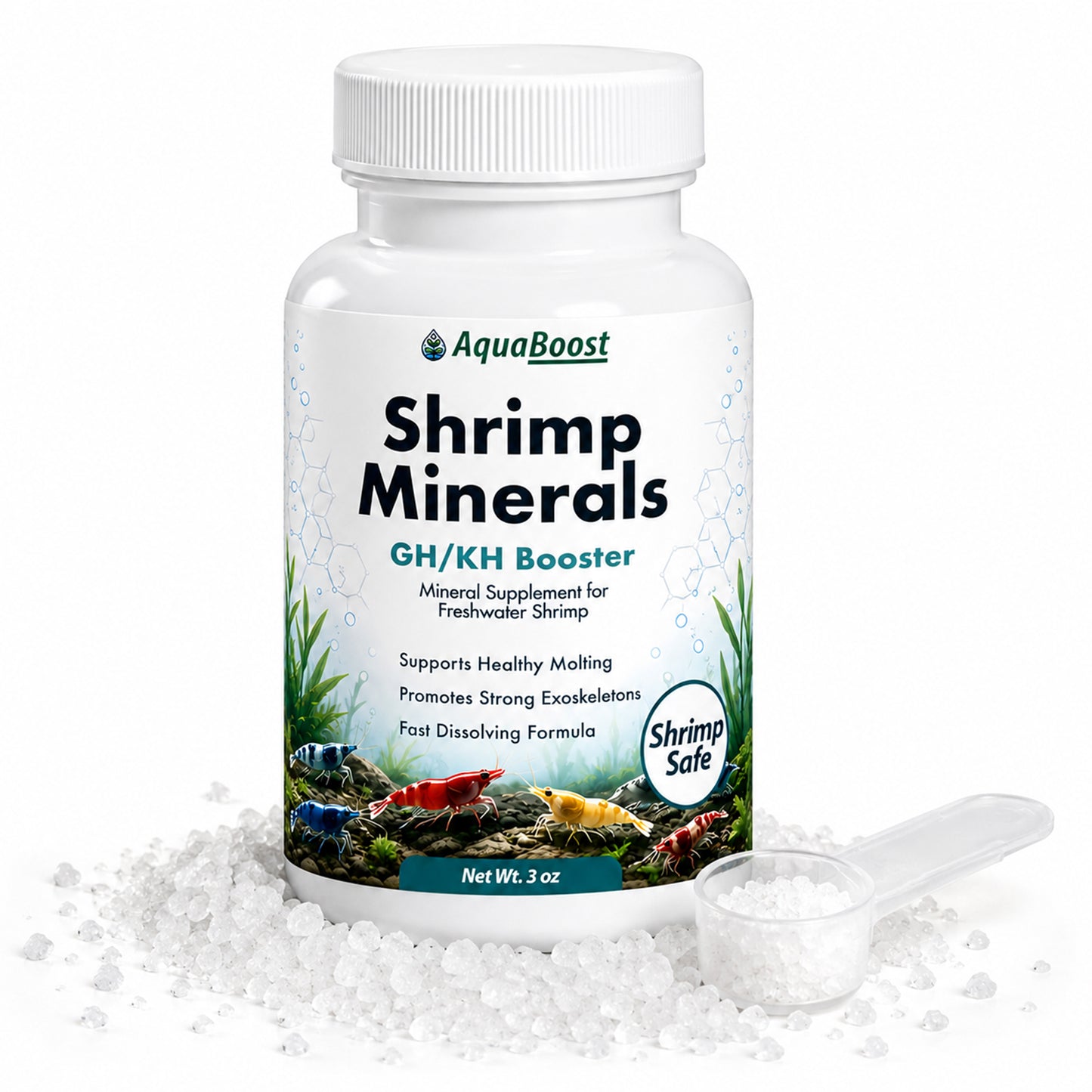 AquaBoost Shrimp GH/KH Remineralizer – 3oz