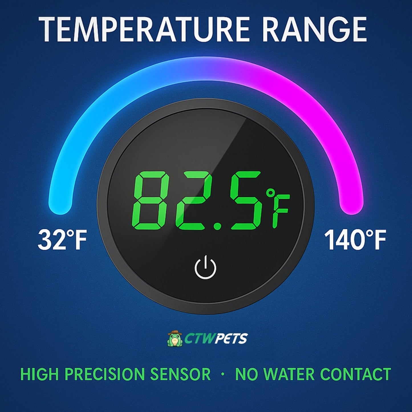 Digital Aquarium Thermometer – LED Display - Wild Pet Supply