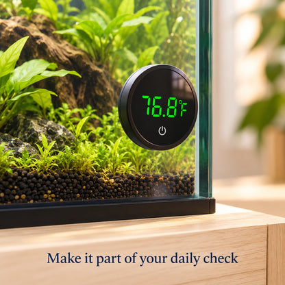 Digital Aquarium Thermometer – LED Display - Wild Pet Supply