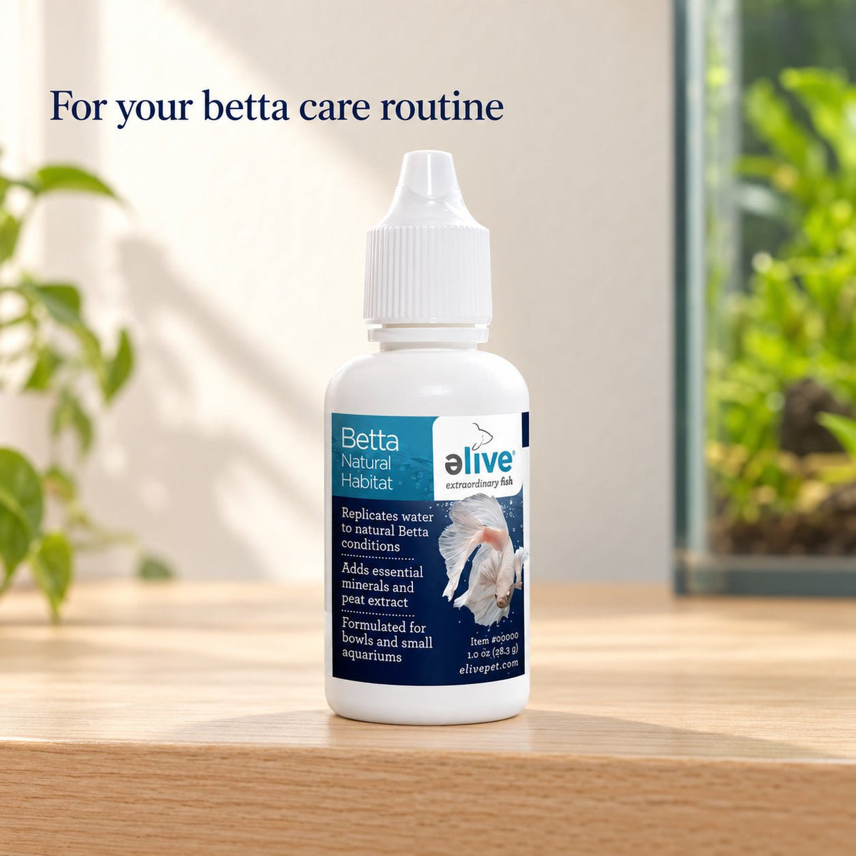 Elive Betta Natural Habitat Aquarium Treatments Water Conditioner Fish Tank 1 oz - Wild Pet Supply