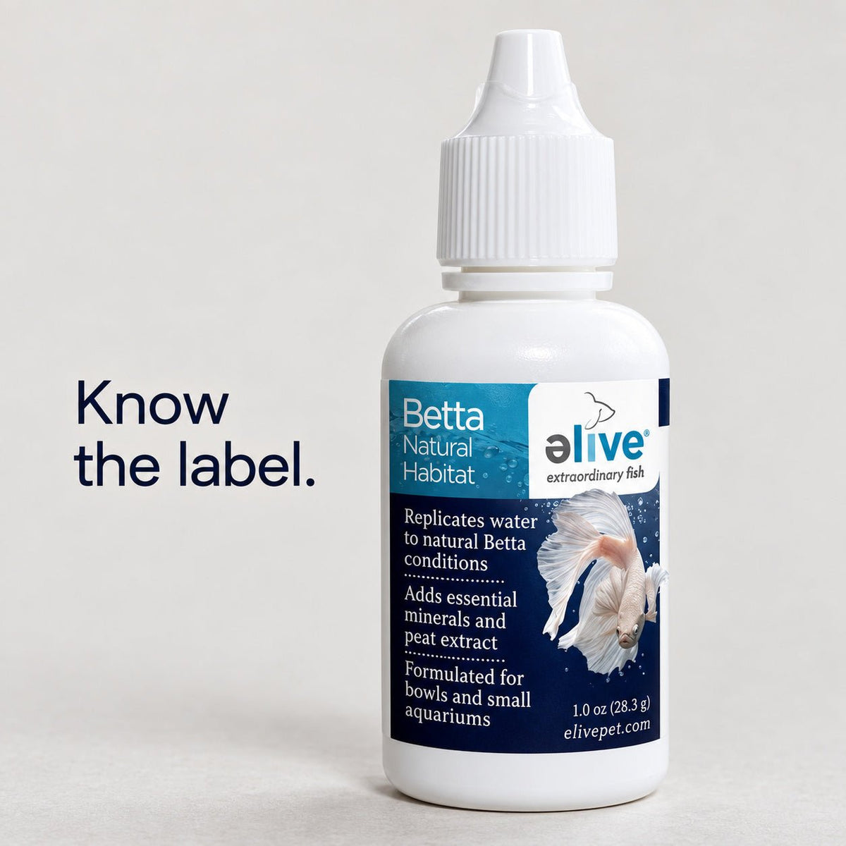 Elive Betta Natural Habitat Aquarium Treatments Water Conditioner Fish Tank 1 oz - Wild Pet Supply