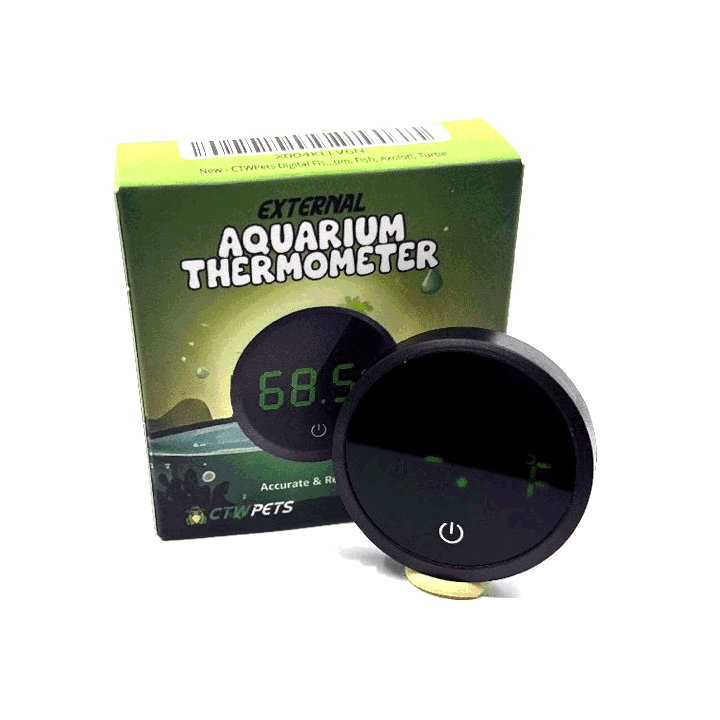 Digital Aquarium Thermometer – LED Display with ±0.9°F Accuracy for Fish, Axolotls & Turtles