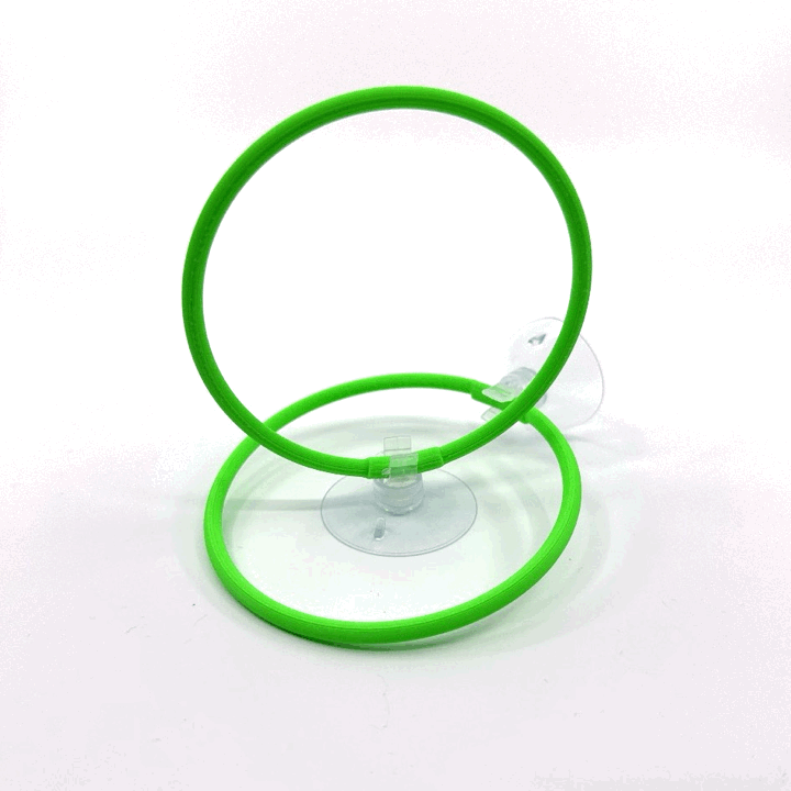 Betta Fish Training Rings (2 Pack) – Betta Exercise Loops with Suction Cups for Aquarium Enrichment & Decor