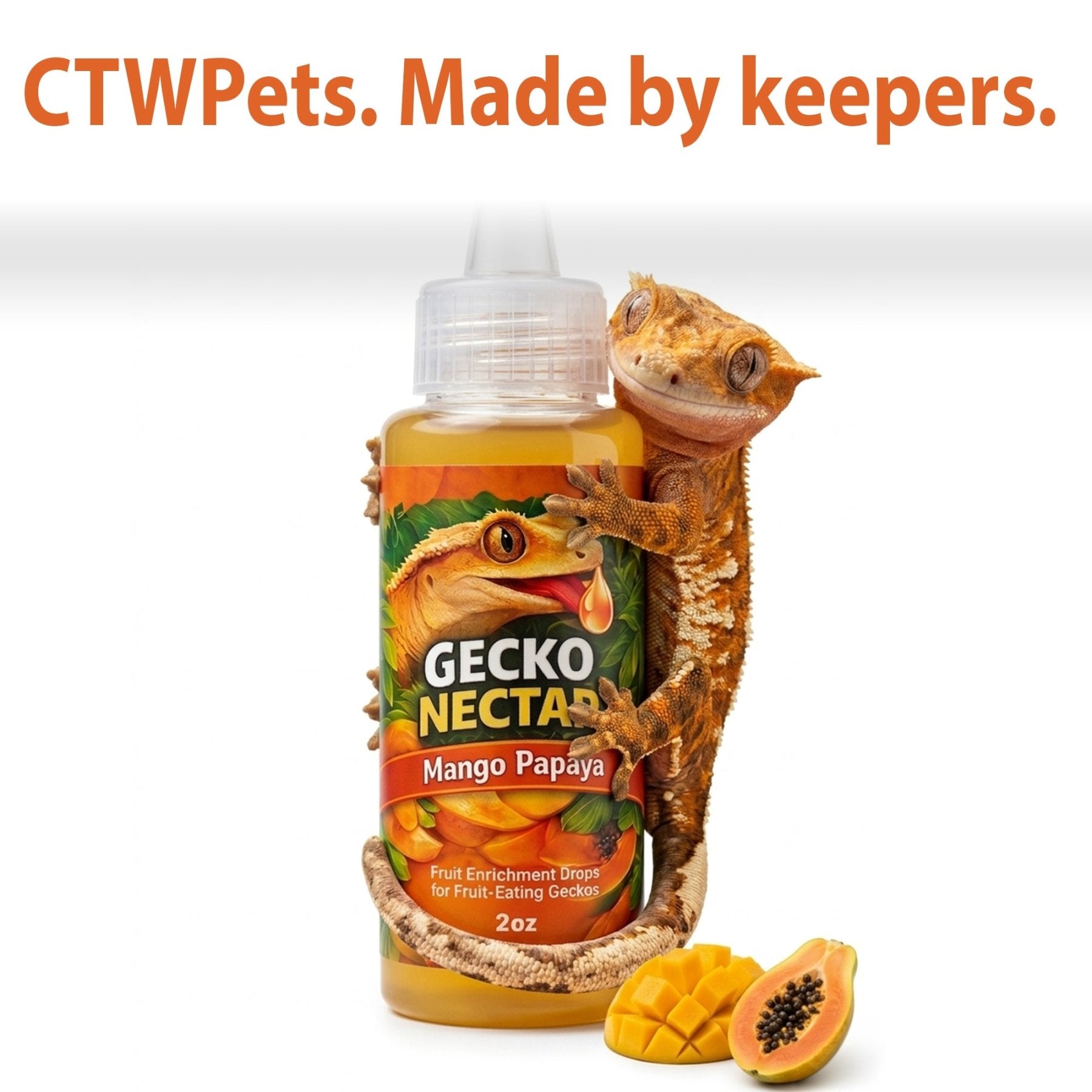 Gecko Nectar Treat – Liquid Fruit Drops - Wild Pet Supply
