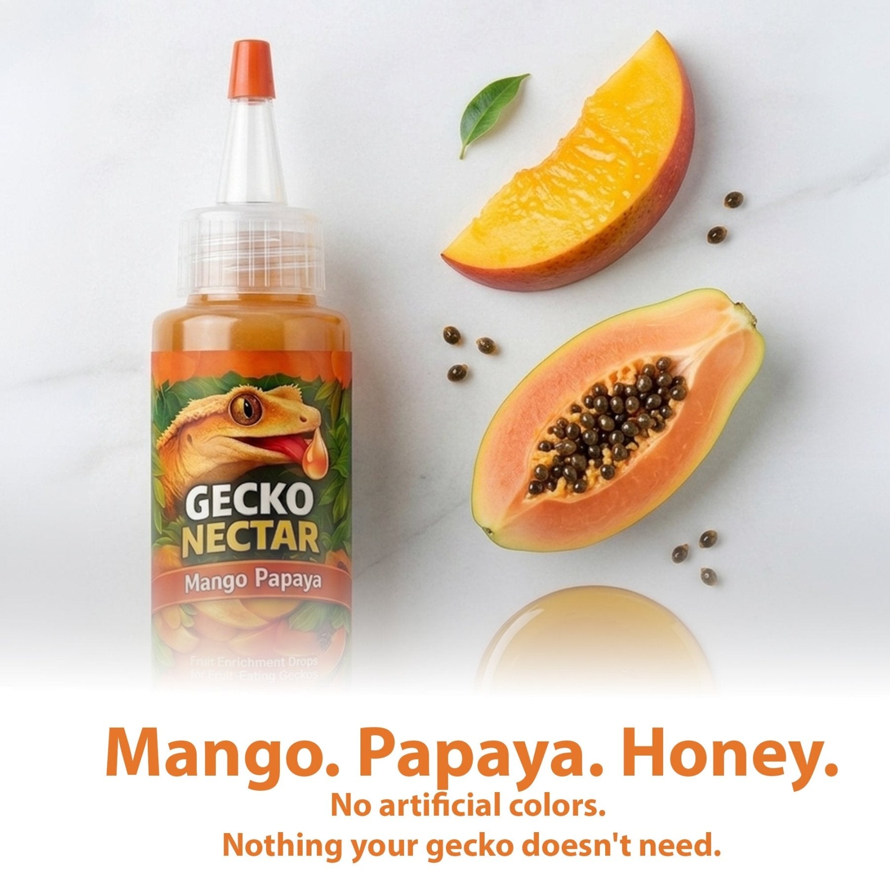 Gecko Nectar Treat – Liquid Fruit Drops - Wild Pet Supply