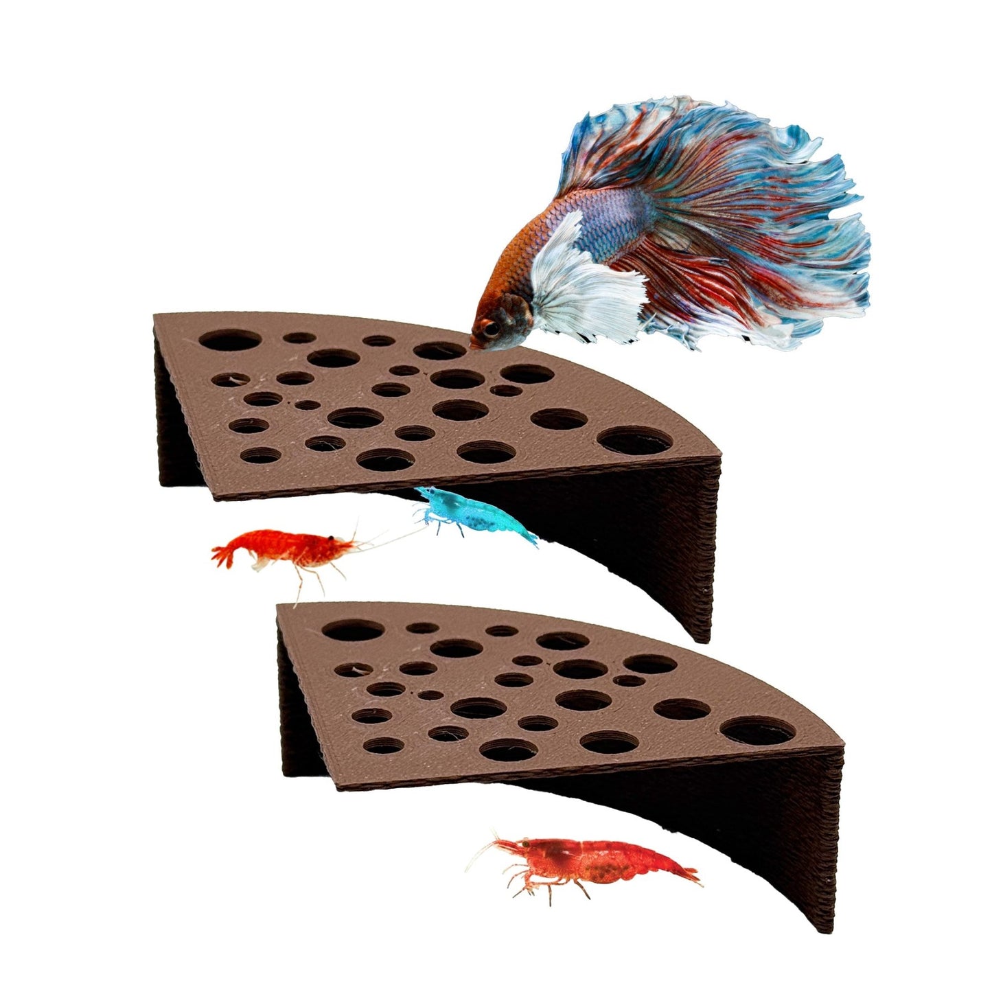 Half Shrimp Breeding Protector | Shrimp Breeding Cave Aquarium Tunnel - Wild Pet Supply