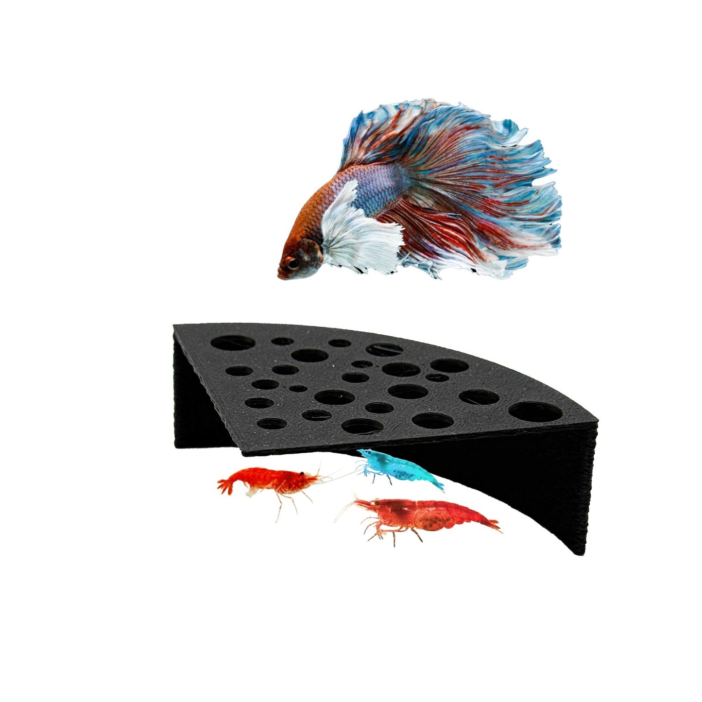 Half Shrimp Breeding Protector | Shrimp Breeding Cave Aquarium Tunnel - Wild Pet Supply