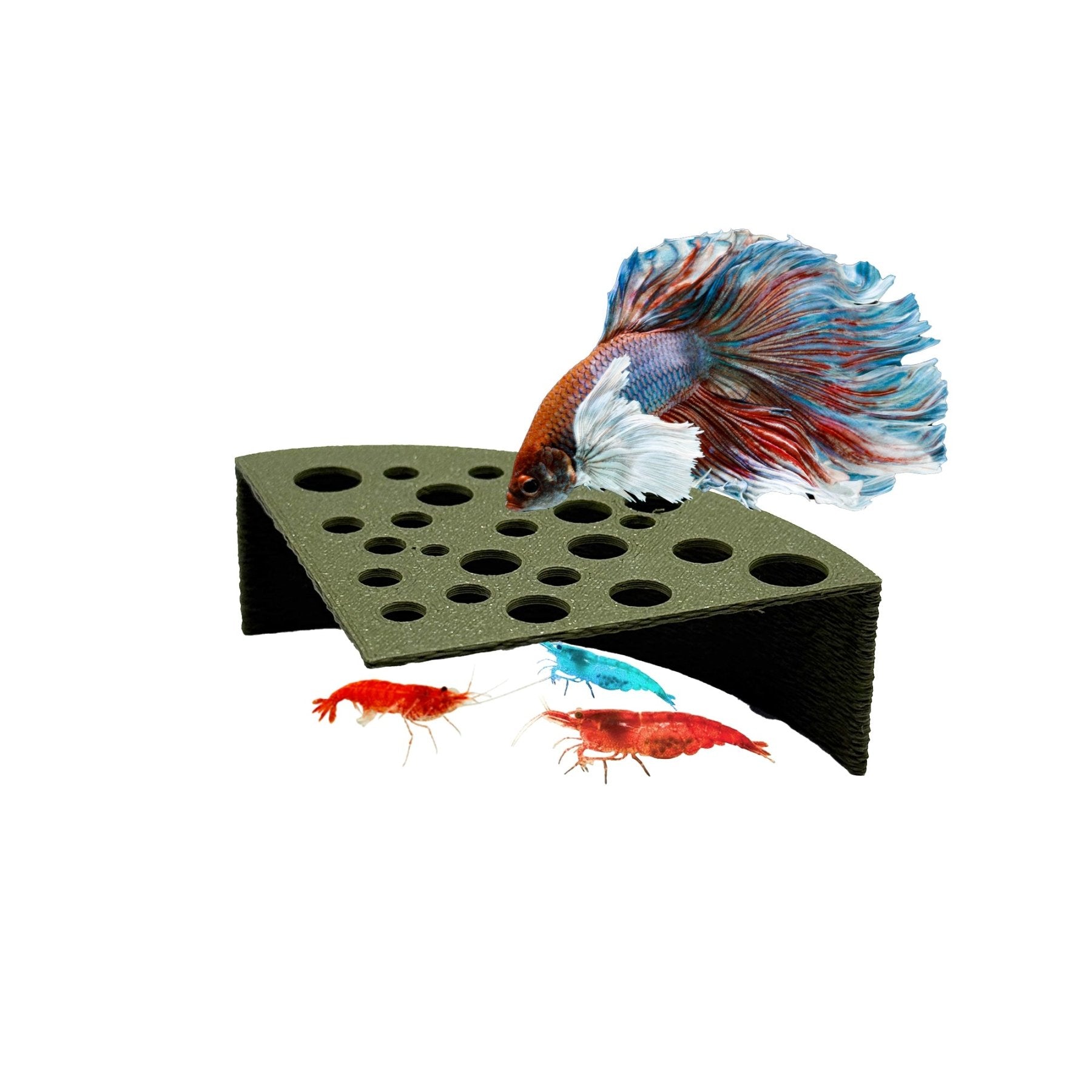 Half Shrimp Breeding Protector | Shrimp Breeding Cave Aquarium Tunnel - Wild Pet Supply