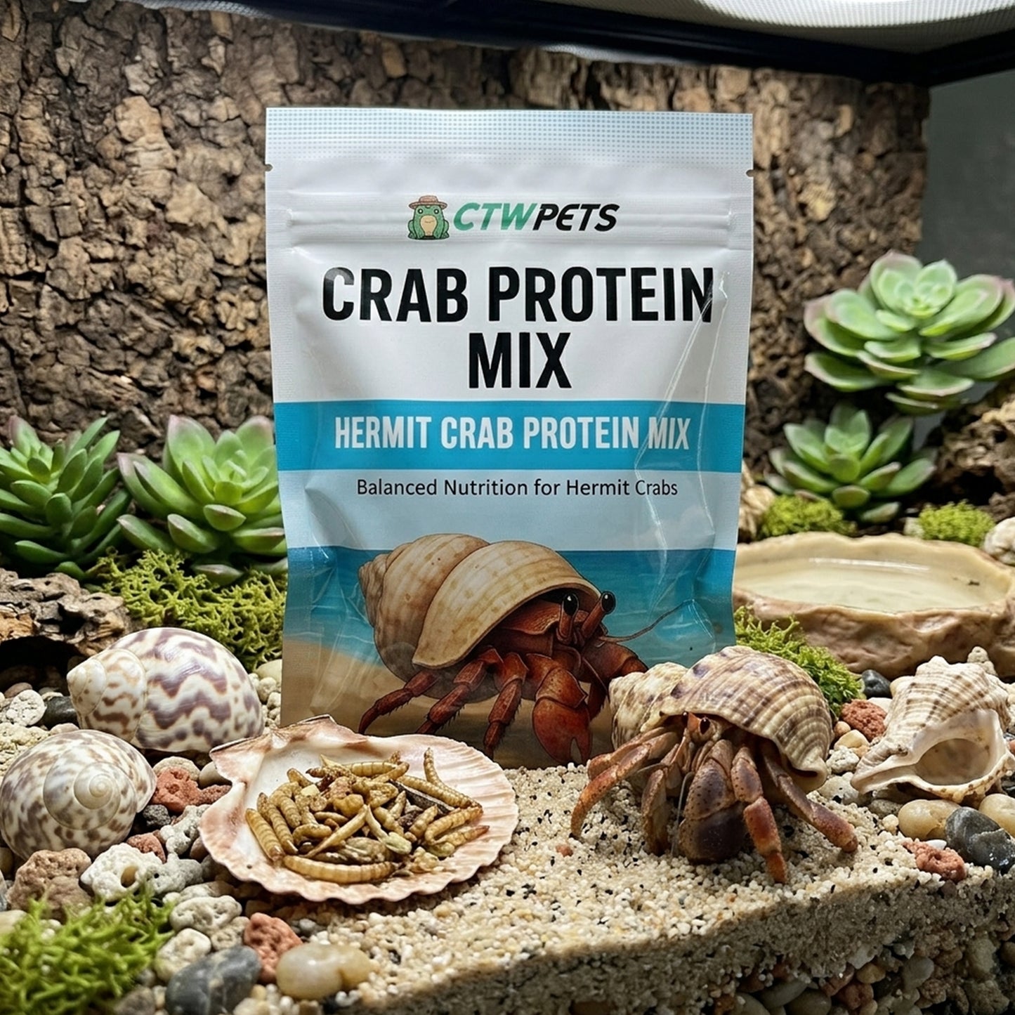 Hermit Crab Protein Mix – Bug & Fruit Blend