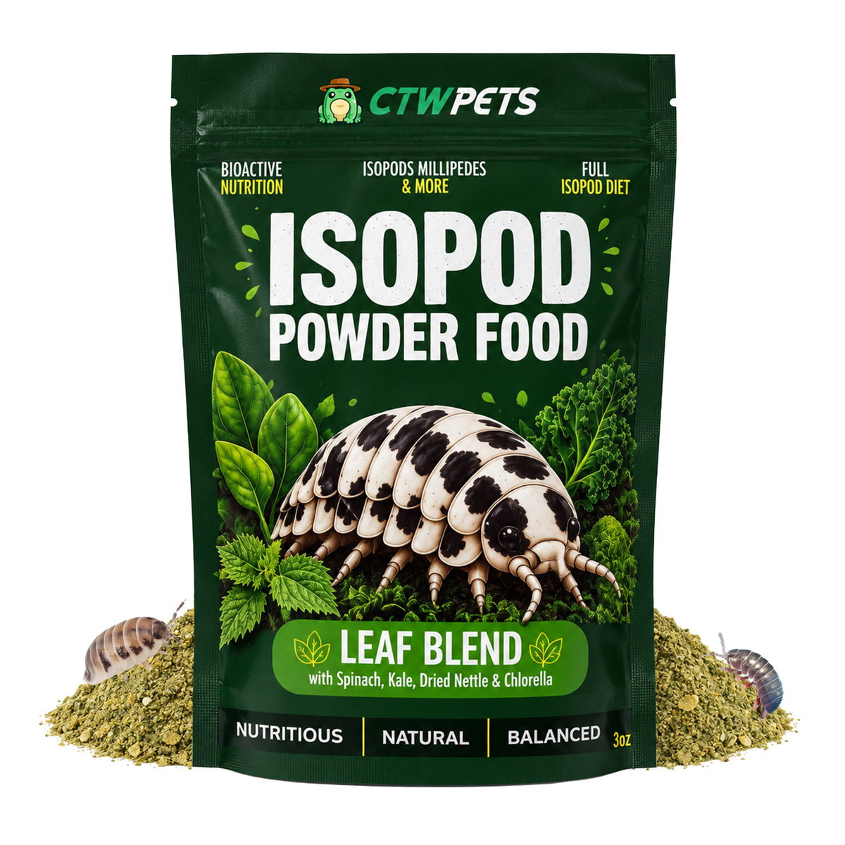 Premium Isopod Millipede Powder Food