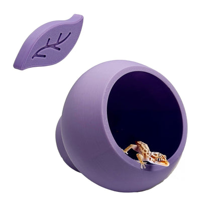 Magnetic Leaf Pod Hide – Glass-Mount Cave - Wild Pet Supply