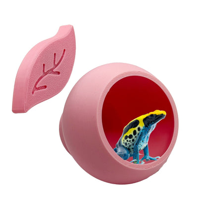 Magnetic Leaf Pod Hide – Glass-Mount Cave - Wild Pet Supply