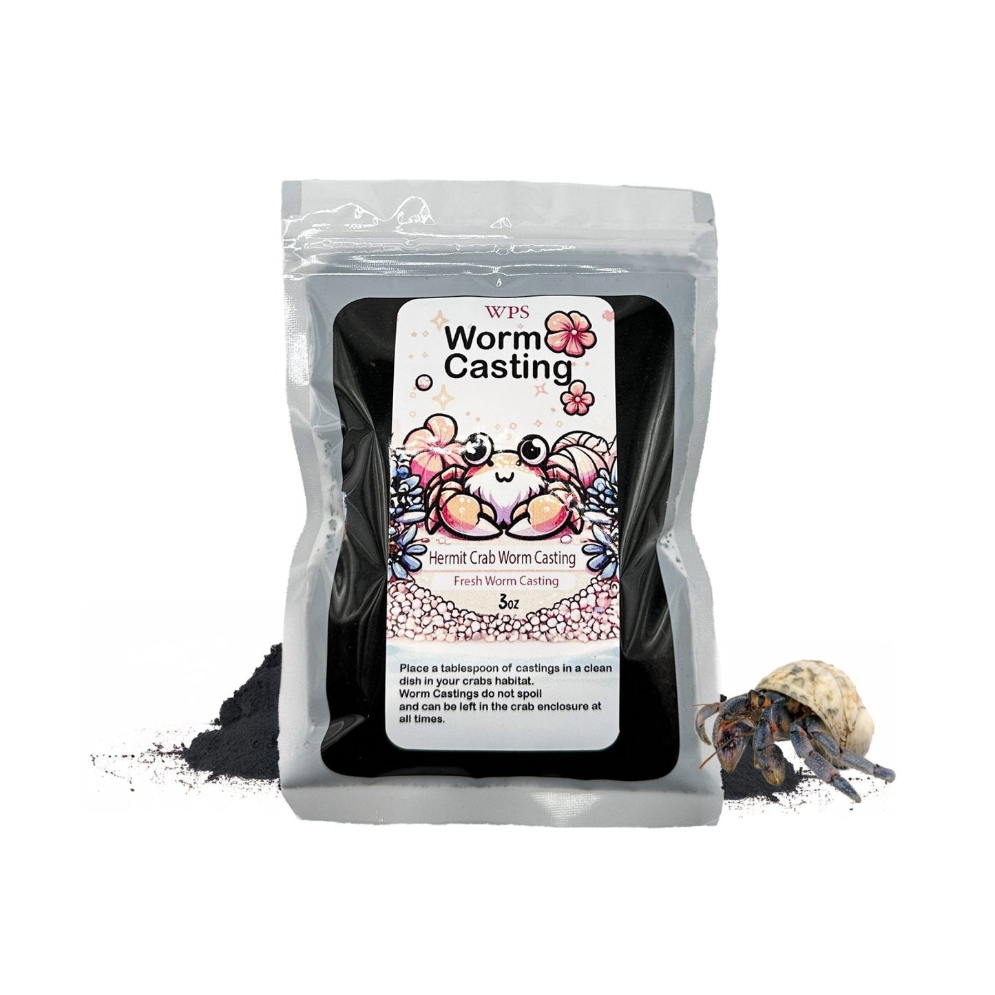 Organic Worm Castings – Hermit Crab Supplement - Wild Pet Supply