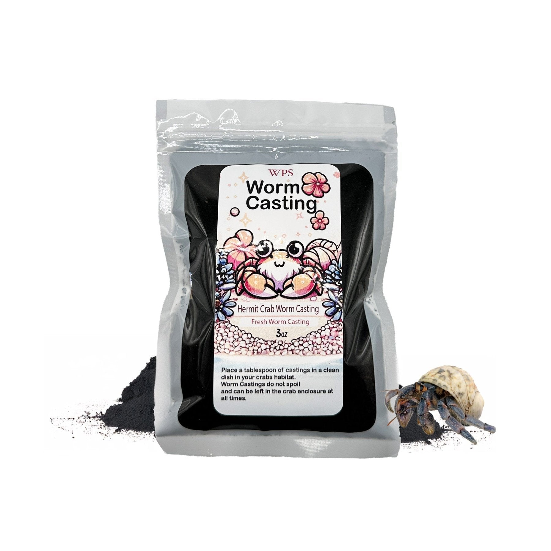 Organic Worm Castings – Hermit Crab Supplement - Wild Pet Supply