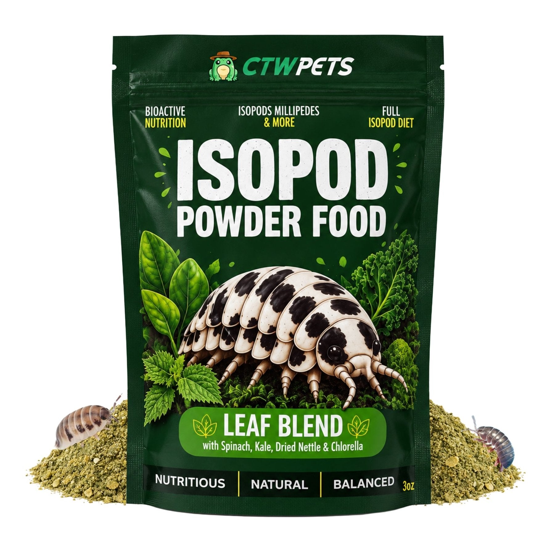 Premium Isopod Millipede Powder Food - Wild Pet Supply