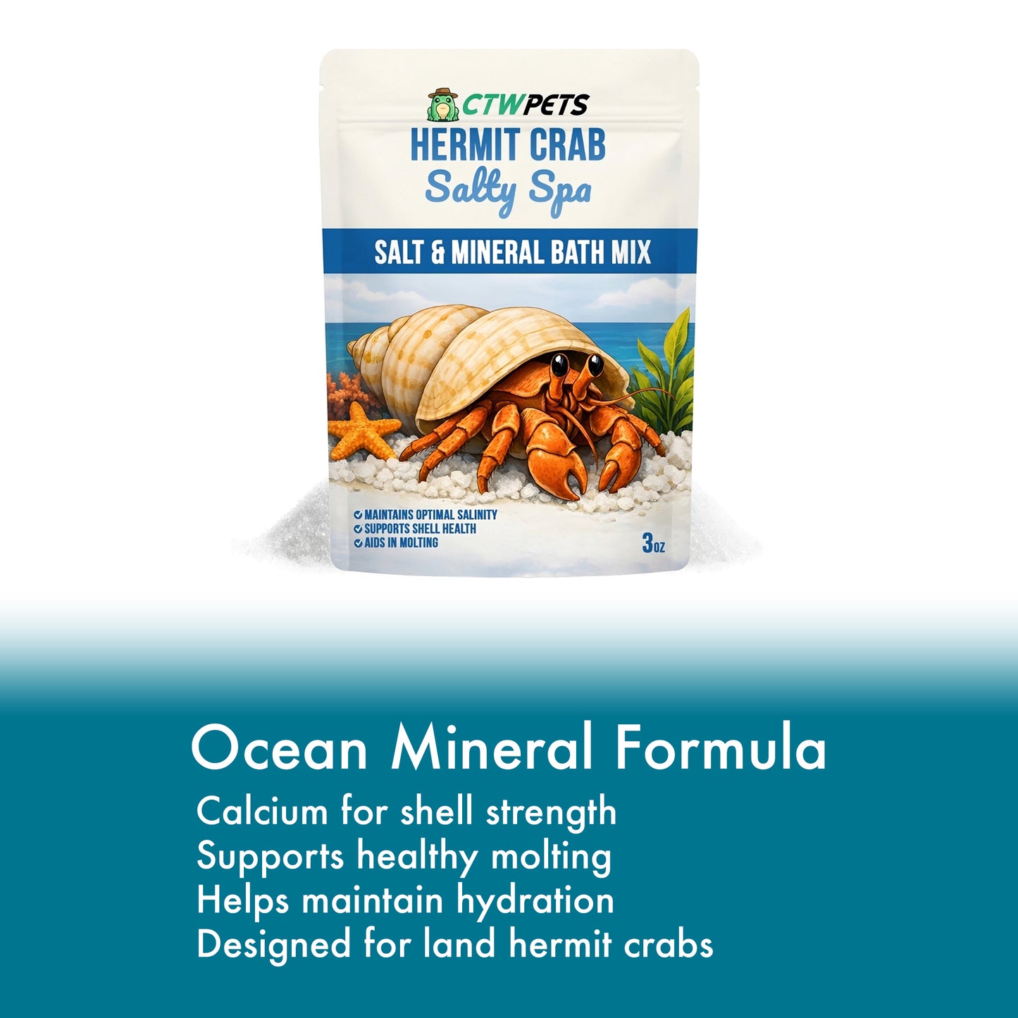Hermit Crab Saltwater Soak Mix – Salty Spa