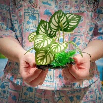 Silk Betta Plant – Natural Driftwood Base - Wild Pet Supply