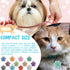 Custom Sparkly Paw Dog Tag – Personalized Glitter Pet ID with 2 Lines