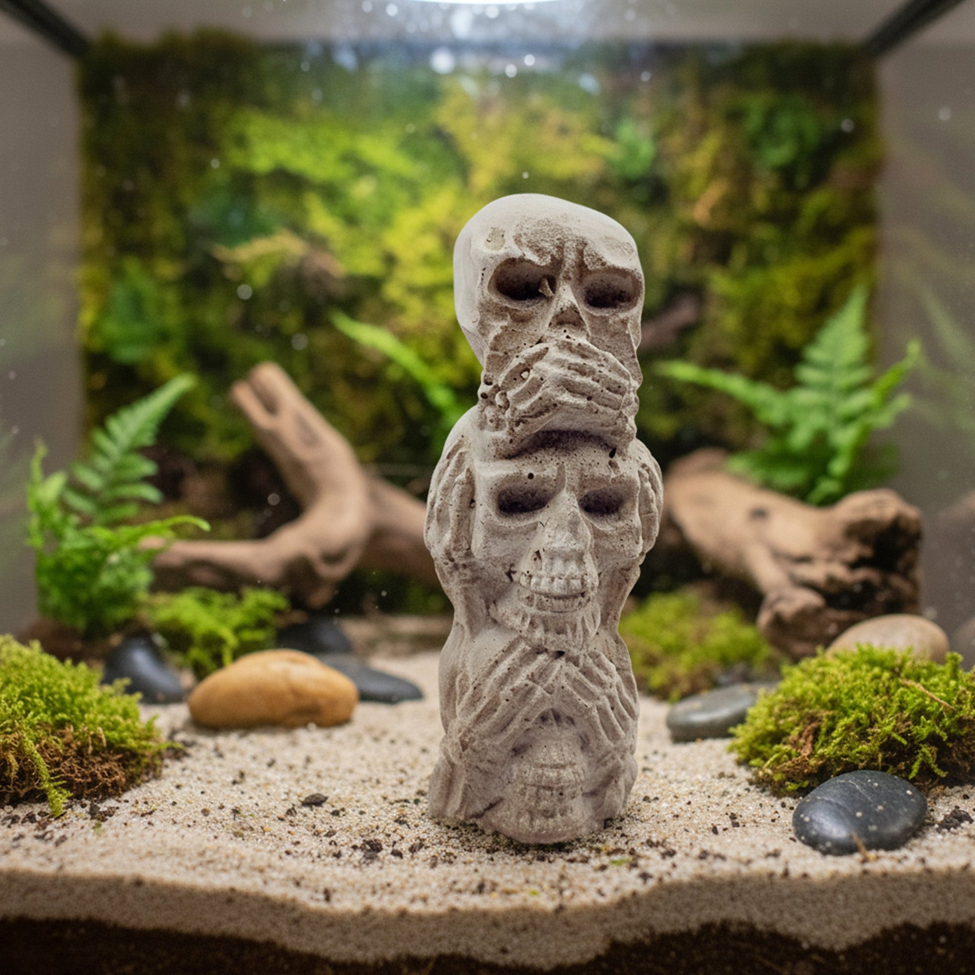 Triple Skull Totem Decoration