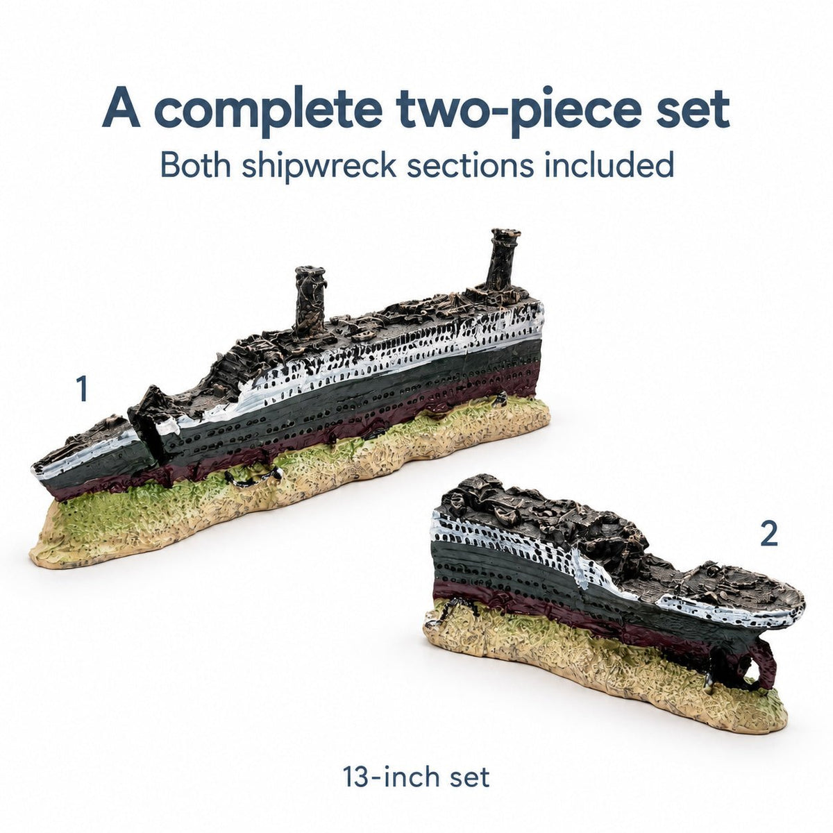 Titanic Shipwreck Ornament – 13 Inch Set - Wild Pet Supply