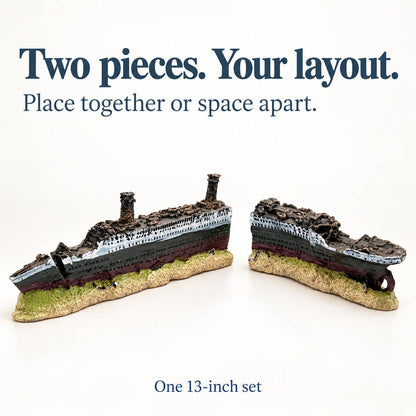 Titanic Shipwreck Ornament – 13 Inch Set - Wild Pet Supply