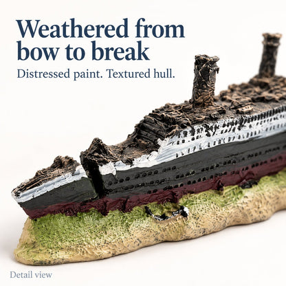 Titanic Shipwreck Ornament – 13 Inch Set - Wild Pet Supply