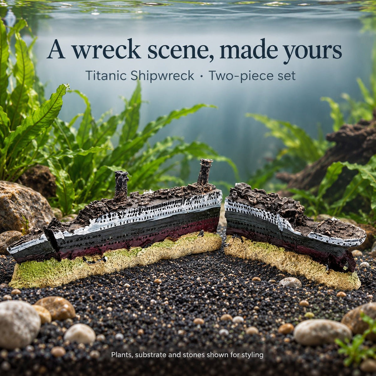 Titanic Shipwreck Ornament – 13 Inch Set - Wild Pet Supply