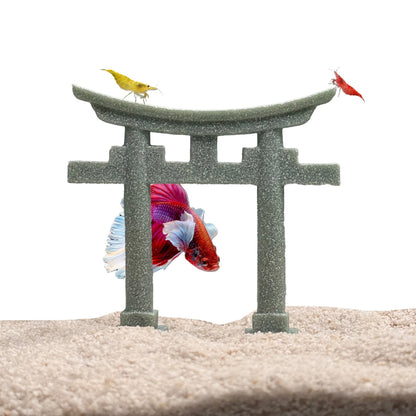 Torii Gate Shrine – Sandstone Aquarium Decor - Wild Pet Supply