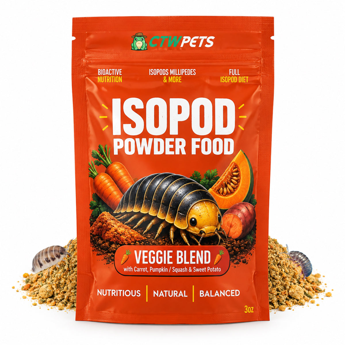 Premium Isopod Millipede Powder Food