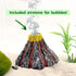 CTWPets Aquarium Volcano Ornament with Bubbler, 2.6 x 4 inches, Fish Tank Decoration with Air Stone and Tubing
